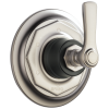 BRIZO Rook 6-Function Diverter Trim — Luxe Nickel  /Matte Black