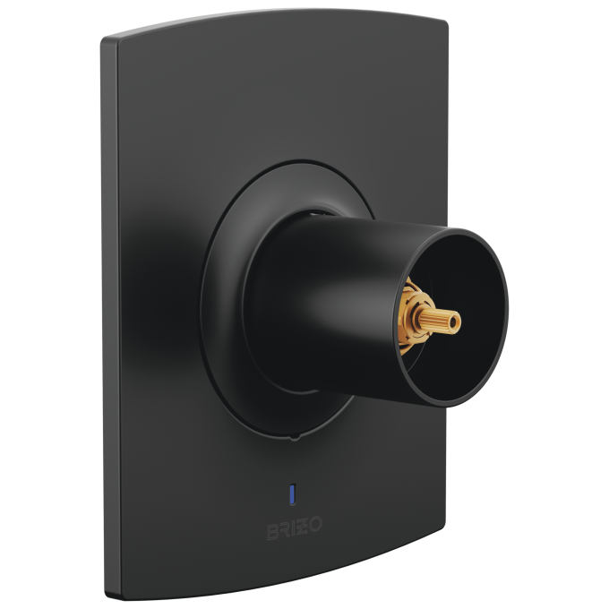 BRIZO Kintsu Pressure Balance Valve Only Trim - Less Handles — Matte Black