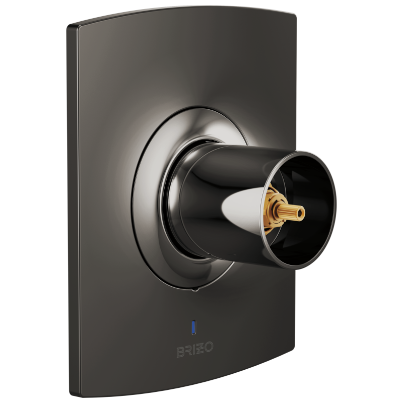 BRIZO Kintsu Pressure Balance Valve Only Trim - Less Handle — Brilliance Black Onyx