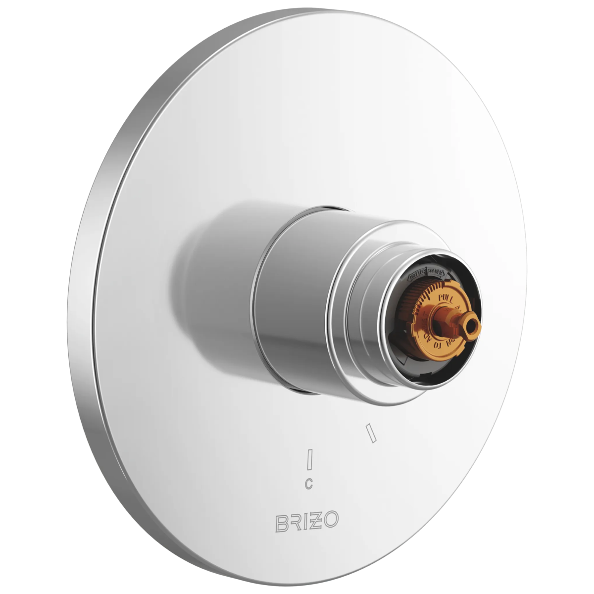 BRIZO Roccesco Pressure Balance Valve Only Trim - Less Handle — Chrome