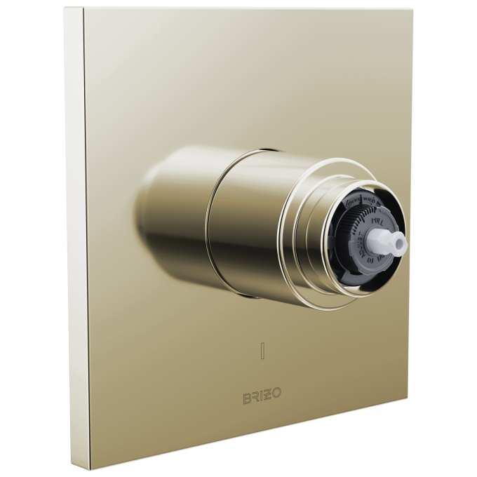 BRIZO Frank Lloyd Wright Pressure Balance Valve Only Trim - Less Handle — Polished Nickel