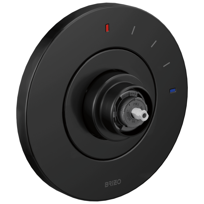 BRIZO Litze Pressure Balance Valve Trim Only - Less Handle — Matte Black