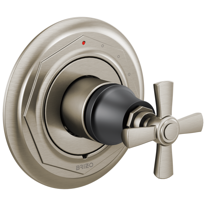 BRIZO Rook Pressure Balance Valve Only Trim — Luxe Nickel  /Matte Black