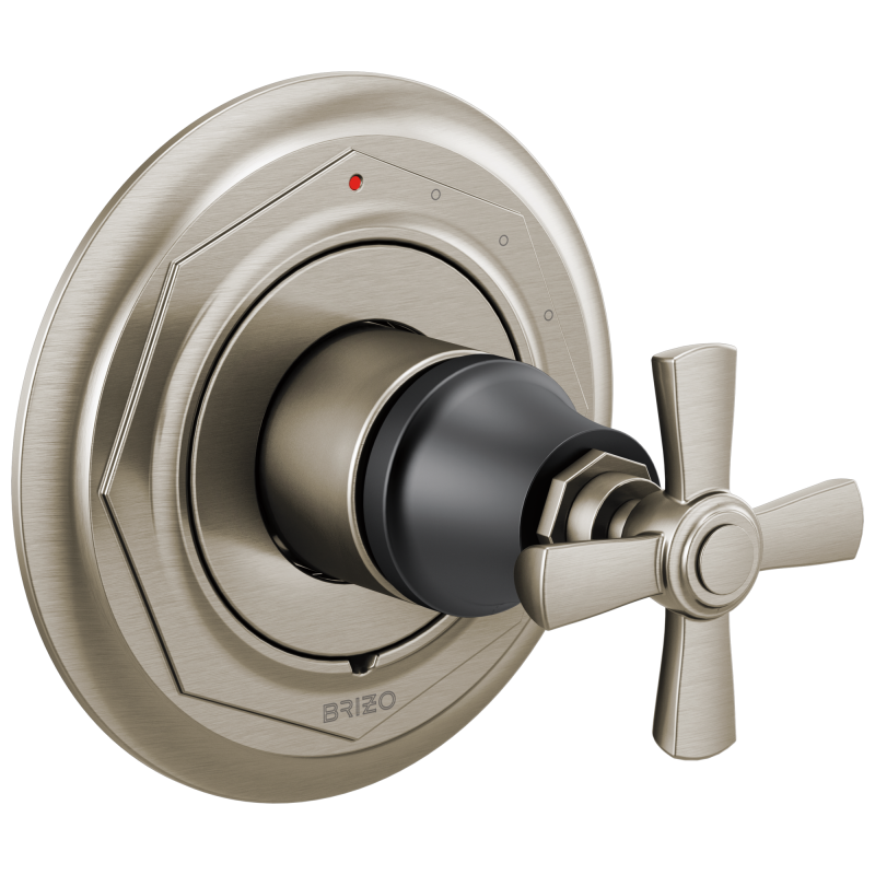 BRIZO Rook Pressure Balance Valve Only Trim — Luxe Nickel  /Matte Black