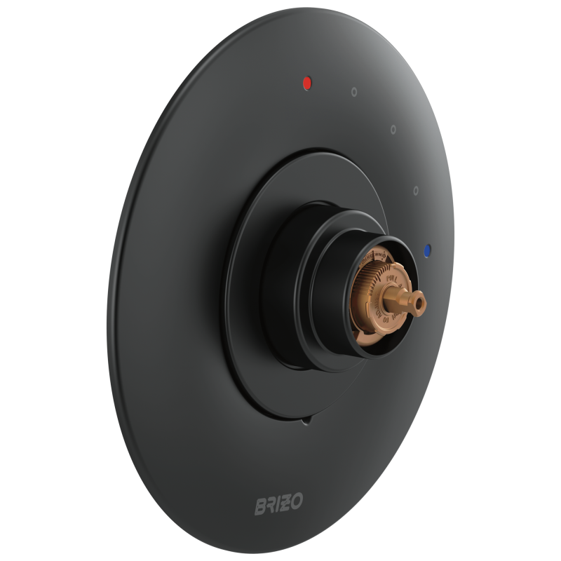 BRIZO Jason Wu for BRIZO Pressure Balance Valve Trim Only - Less Handle — Matte Black