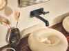 BRIZO Roccesco Single-Handle Wall Mount Lavatory Bent Lever Handle Kit — Matte Black