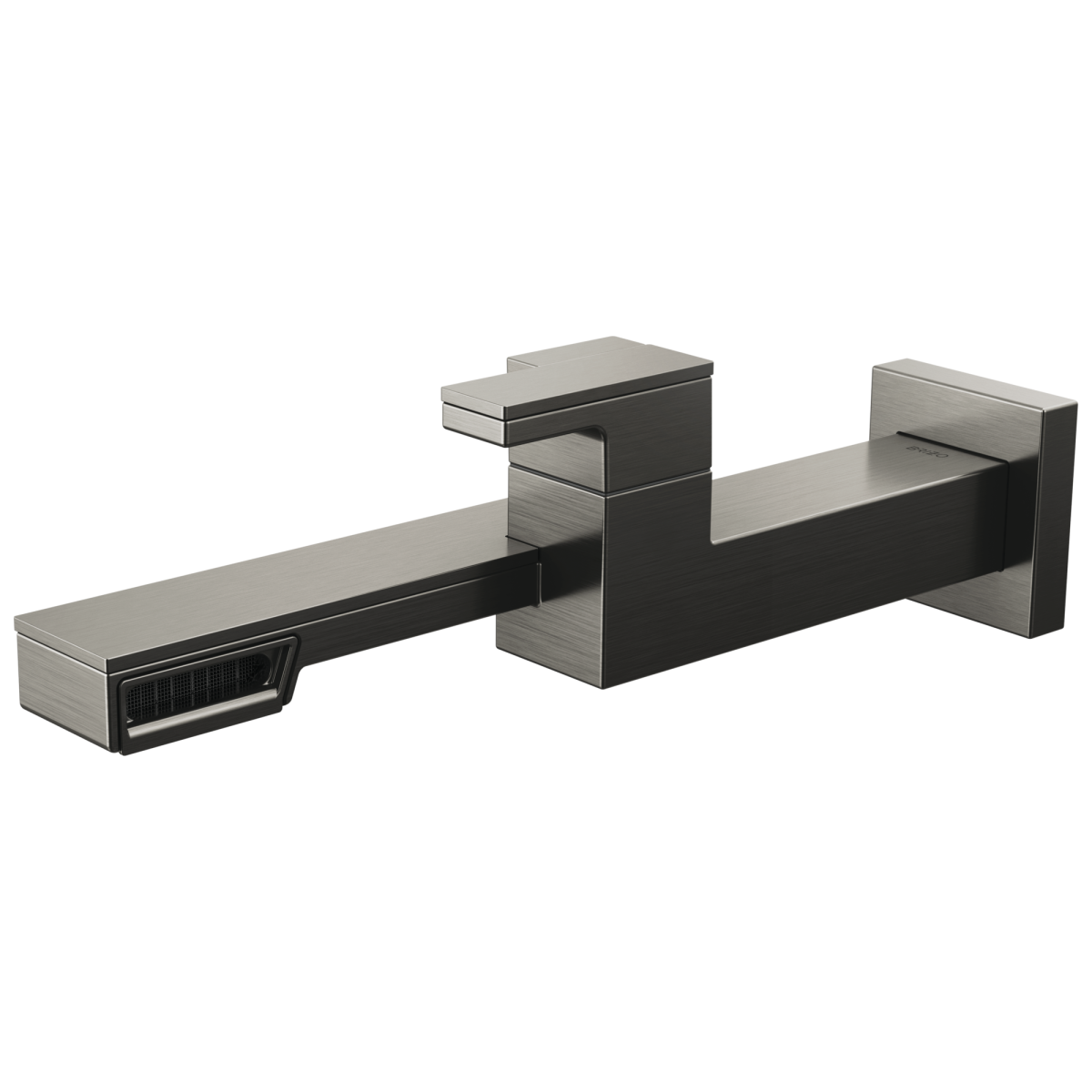 BRIZO Frank Lloyd Wright Single-Handle Wall Mount Lavatory Faucet 1.2 GPM — Luxe Steel