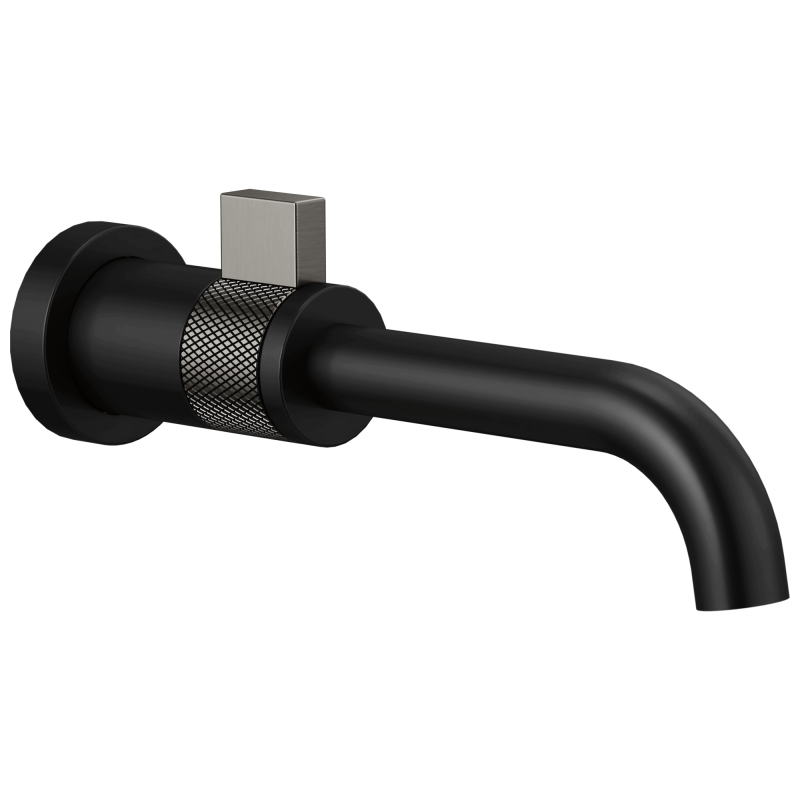 BRIZO Litze Wall Mount Lavatory — MATTE BLACK/LUXE STEEL