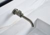 BRIZO Litze Single-Handle Wall Mount Lavatory Faucet 1.5 GPM — Luxe Steel