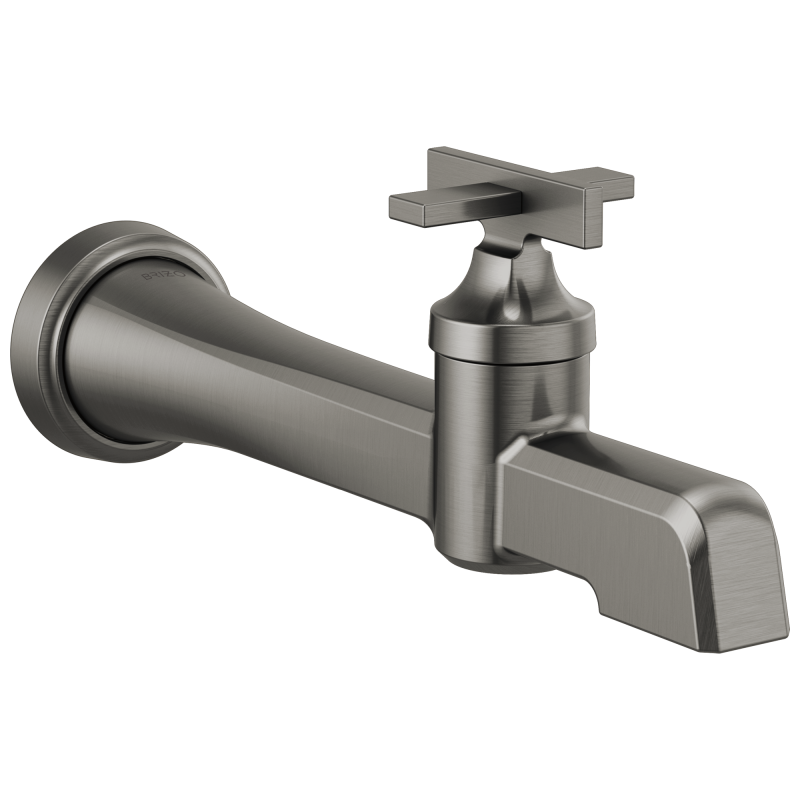BRIZO Levoir Single-Handle Wall Mount Lavatory Faucet 1.2 GPM — Luxe Steel