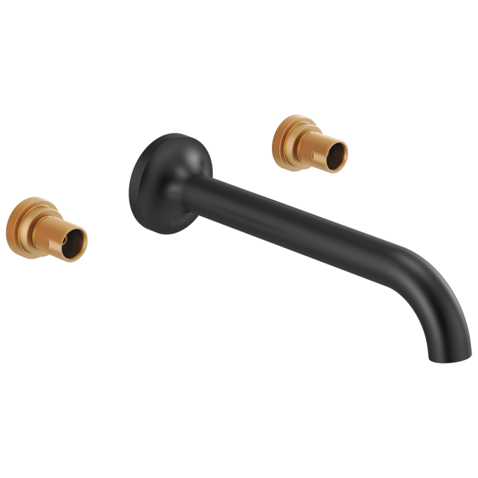 BRIZO Jason Wu for BRIZO Two-Handle Wall Mount Lavatory Faucet - Less Handles — Matte Black