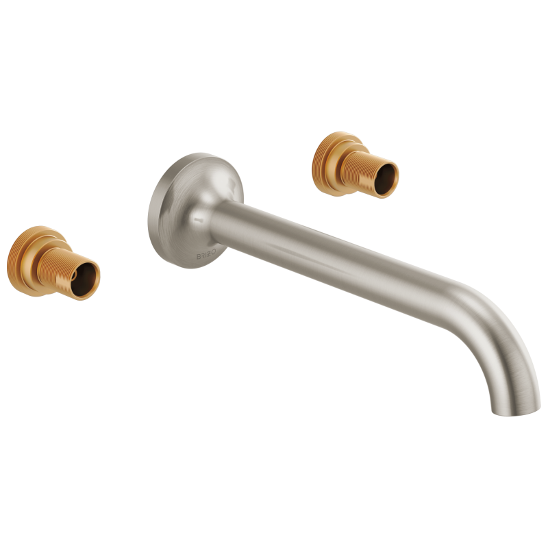 BRIZO Odin Widespread Lavatory Faucet - Less Handles 1.2 GPM — Brushed Nickel