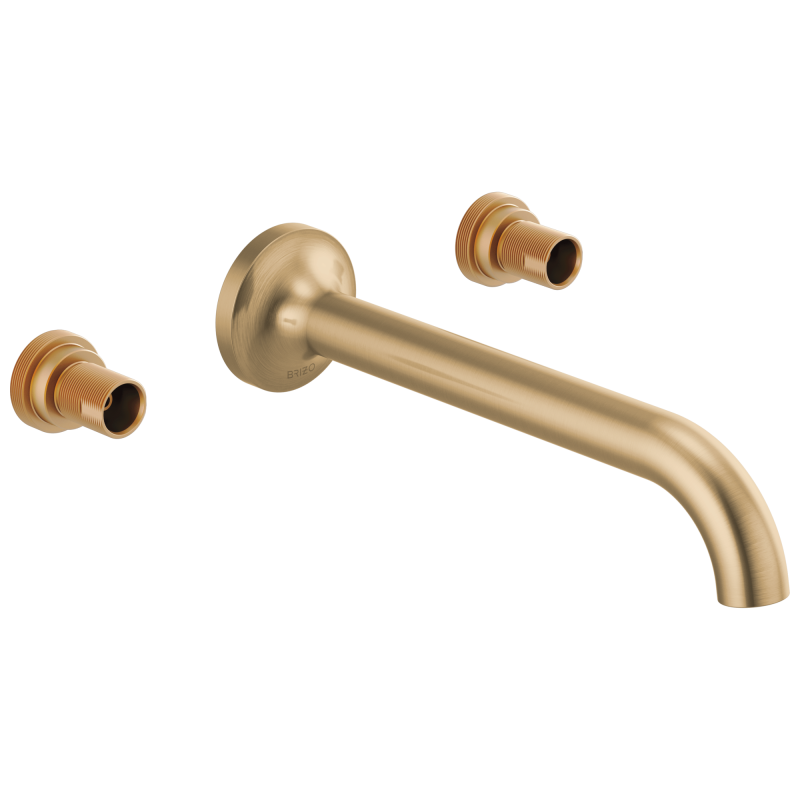 BRIZO Odin Widespread Lavatory Faucet - Less Handles 1.2 GPM — Luxe Gold