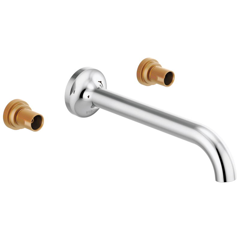 BRIZO Odin Two-Handle Wall Mount Lavatory Faucet - Less Handles — Chrome