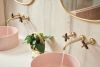 BRIZO Odin Wall Mount Lavatory Cross Handles — Luxe Gold