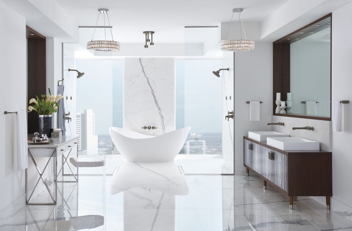 BRIZO Levoir Double Robe Hook — Luxe Steel