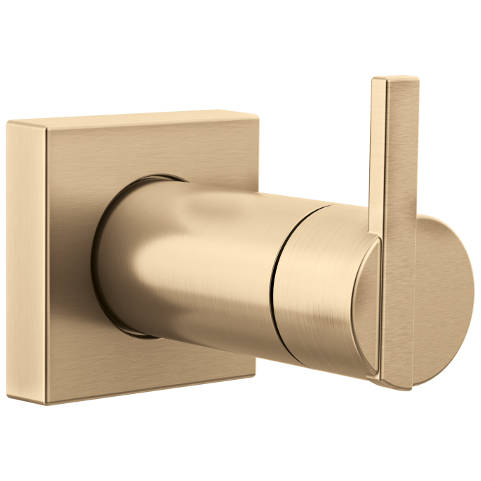 BRIZO Frank Lloyd Wright Sensori Volume Control Trim With Lunar Handle — Luxe Gold