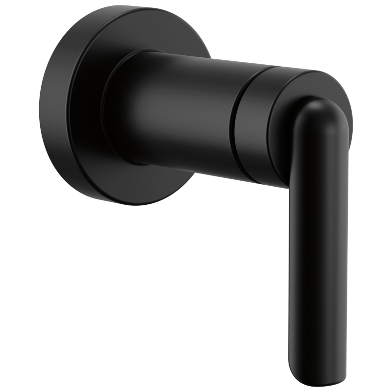 BRIZO Roccesco Sensori Volume Control Trim with Bent Lever Handle — Matte Black