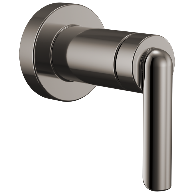 BRIZO Roccesco Sensori Volume Control Trim with Bent Lever Handle — Brilliance Black Onyx