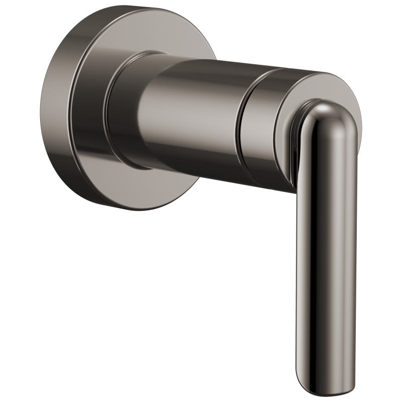 BRIZO Roccesco Sensori Volume Control Trim with Bent Lever Handle — Brilliance Black Onyx
