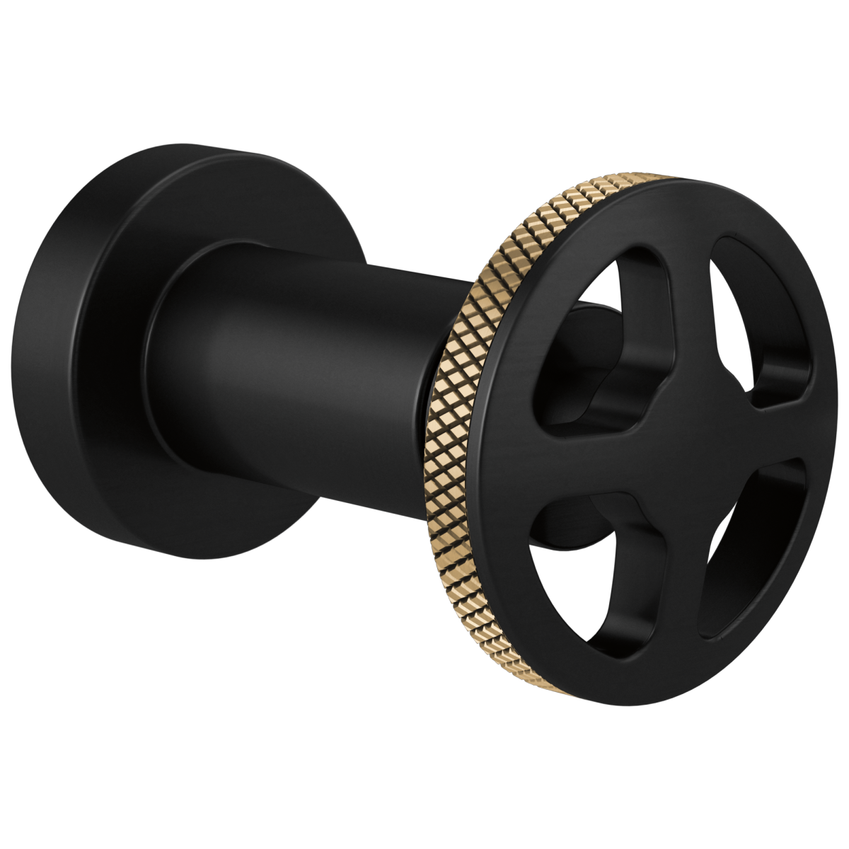 BRIZO Litze Sensori Volume Control Trim - Wheel — Matte Black/Luxe Gold