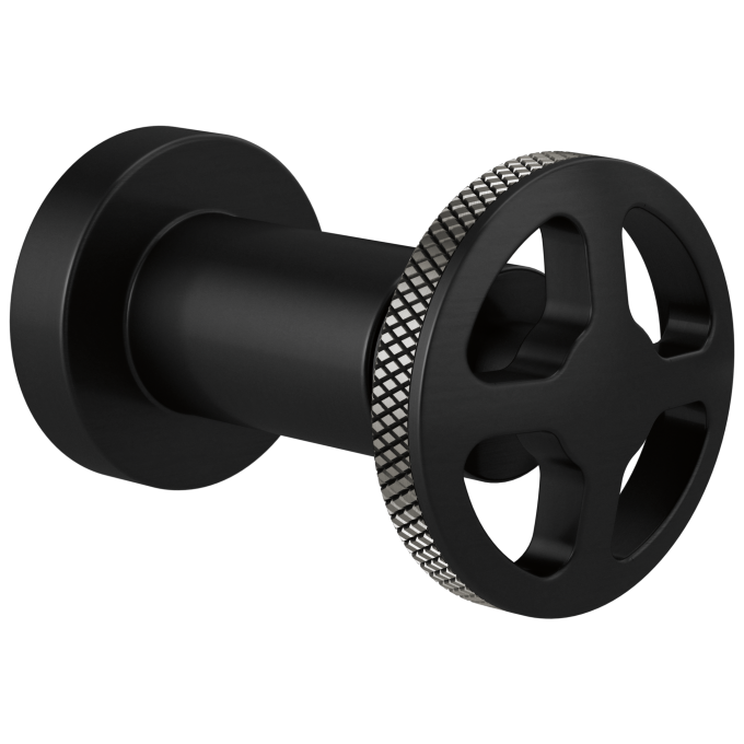 BRIZO Litze Sensori Volume Control Trim - Wheel — MATTE BLACK/LUXE STEEL