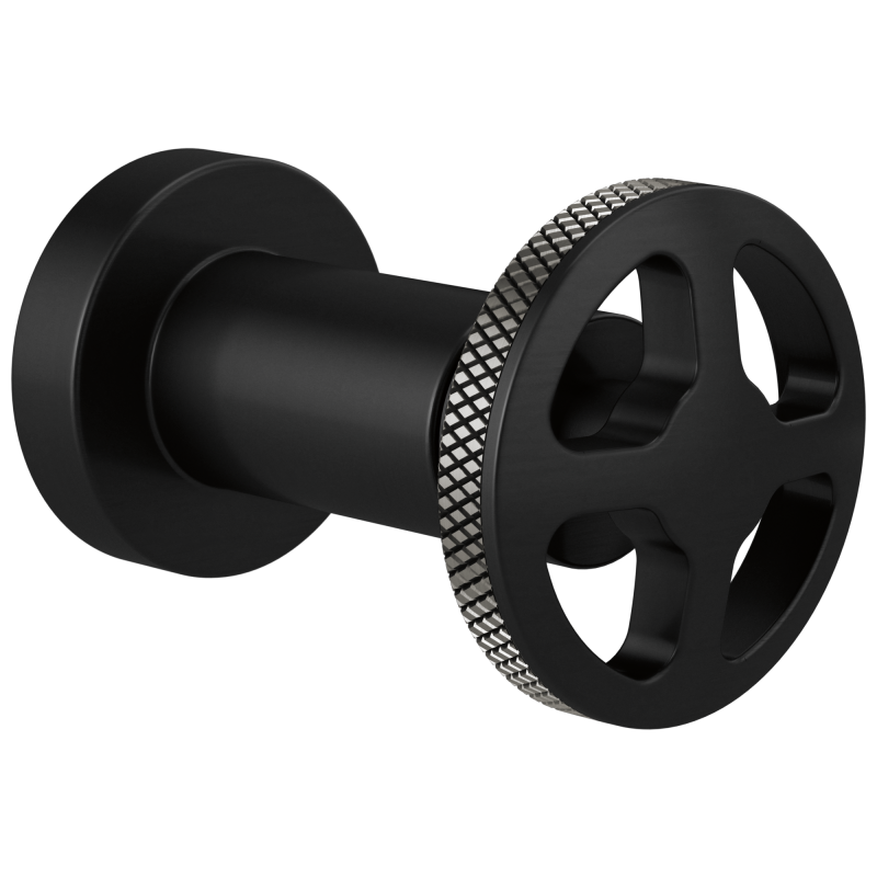 BRIZO Litze Sensori Volume Control Trim - Wheel — MATTE BLACK/LUXE STEEL