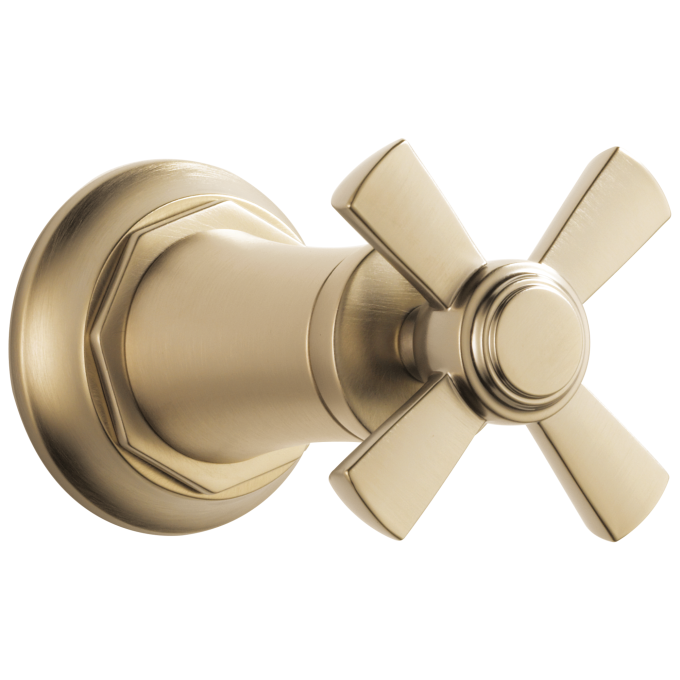 BRIZO Rook Sensori Volume Control Trim - Cross — Luxe Gold