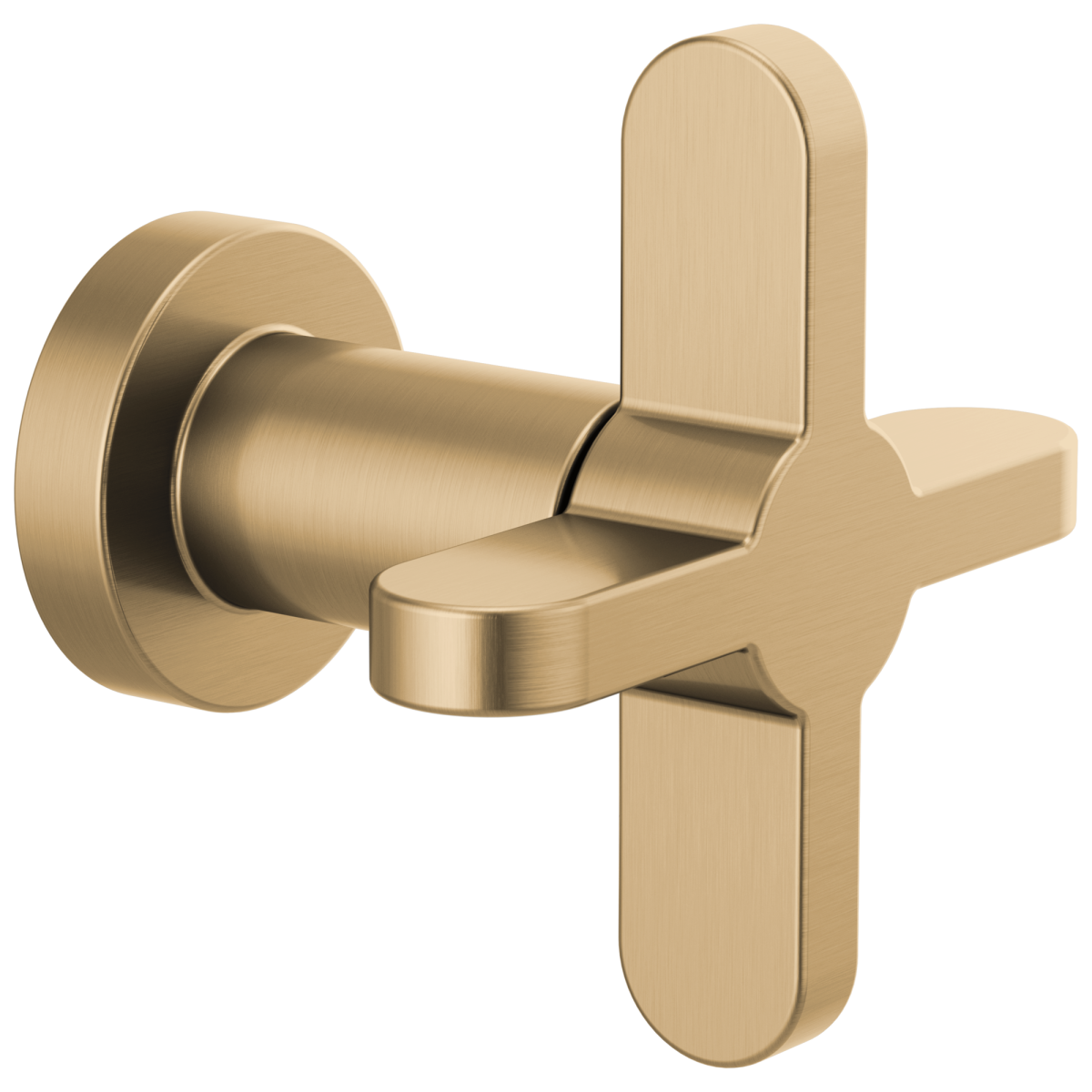 BRIZO Odin Sensori Volume Control with Cross Handle — Luxe Gold