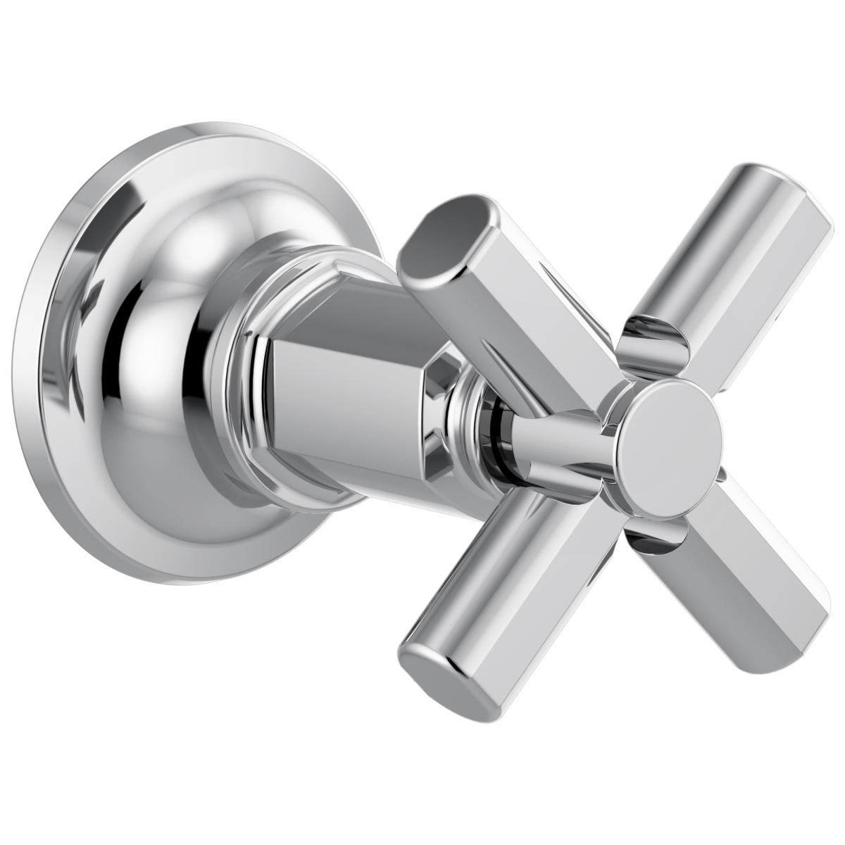 BRIZO Invari Sensori Volume Control Trim With Cross Handle — Chrome