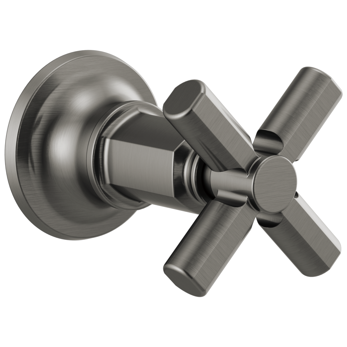 BRIZO Invari Sensori Volume Control Trim With Cross Handle — Luxe Steel