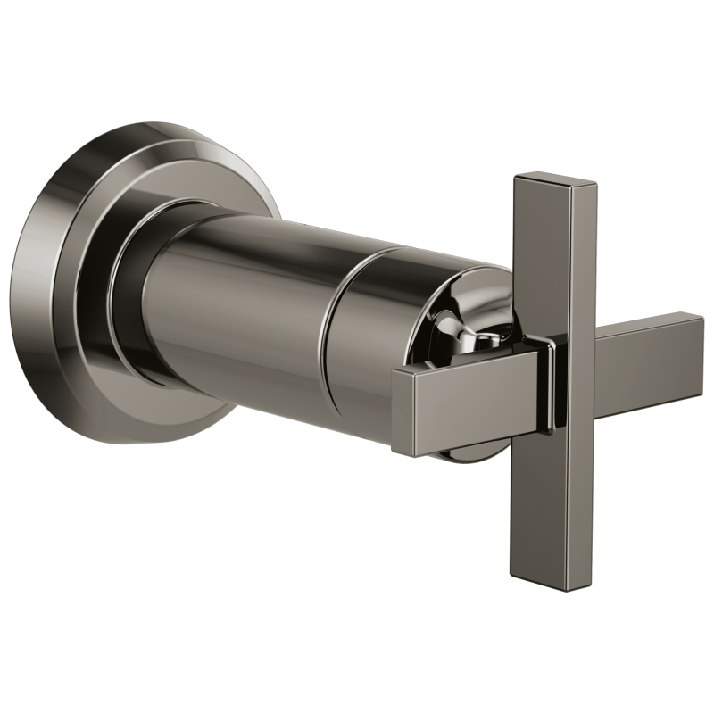 BRIZO Levoir Sensori Volume Control Trim Cross — Brilliance Black Onyx