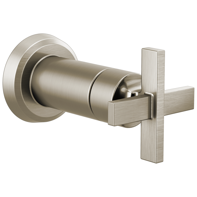 BRIZO Levoir Sensori Volume Control Trim Cross — Luxe Nickel