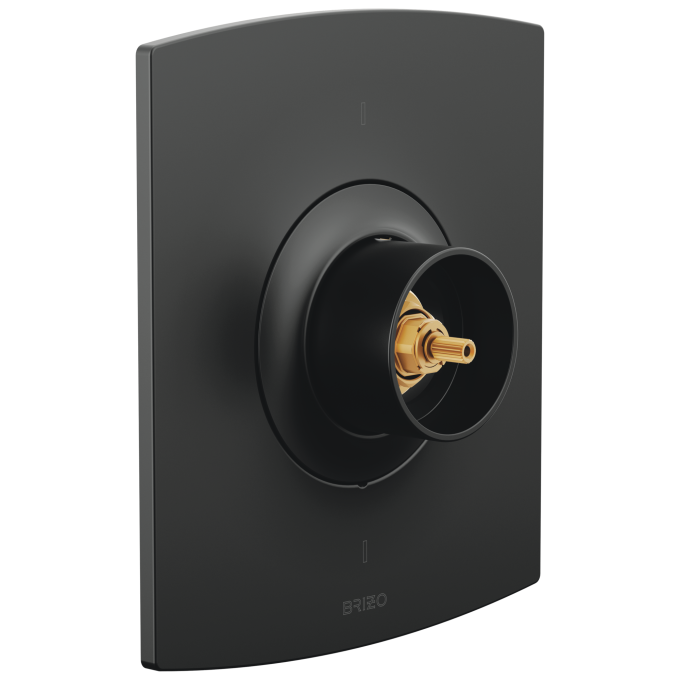 BRIZO Kintsu Sensori Thermostatic Valve Trim - Less Handles — Matte Black