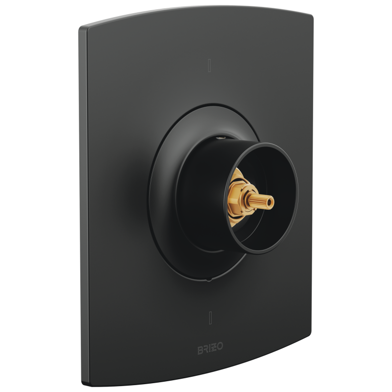 BRIZO Kintsu Sensori Thermostatic Valve Trim - Less Handles — Matte Black