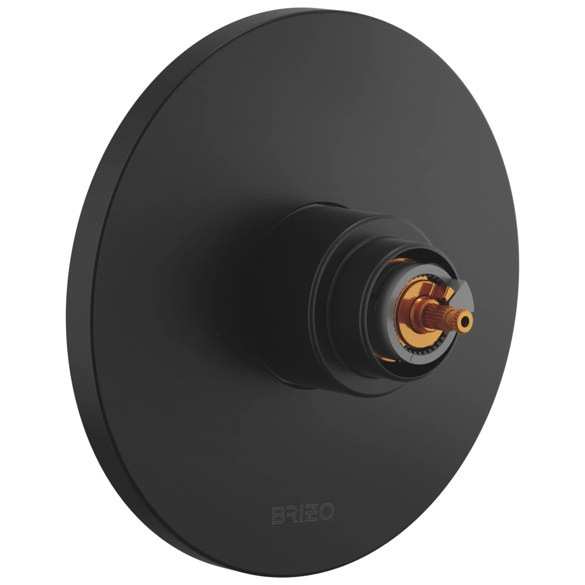 BRIZO Roccesco Sensori Thermostatic Valve Trim - Less Handle — Matte Black