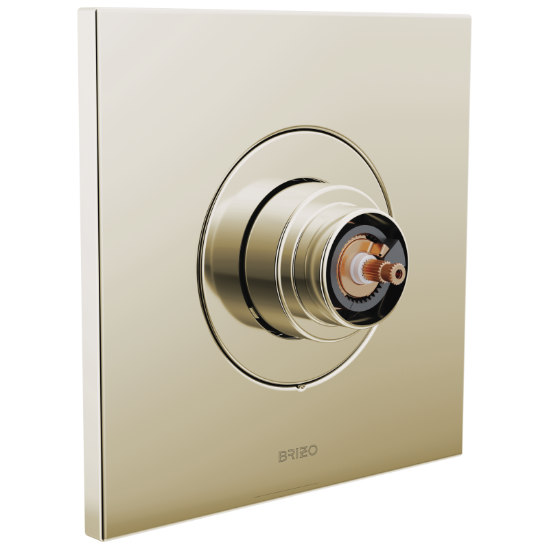 BRIZO Frank Lloyd Wright Sensori Thermostatic Valve Trim - Less Handle — Polished Nickel
