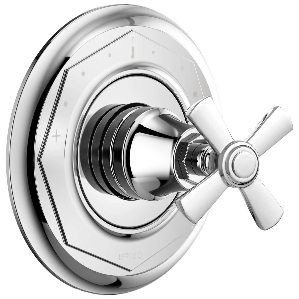 BRIZO Rook Sensori Thermostatic Valve Trim - Cross — Chrome