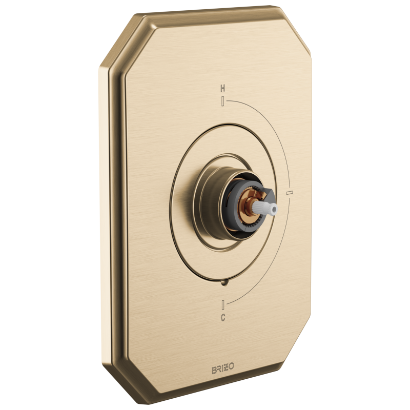 BRIZO Beauclere Sensori Thermostatic Valve Trim - Less Handle — Luxe Gold