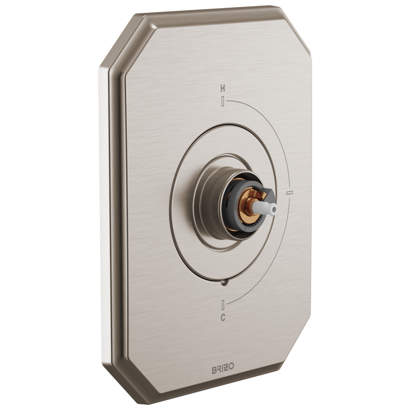 BRIZO Beauclere Sensori Thermostatic Valve Trim - Less Handle — Luxe Nickel