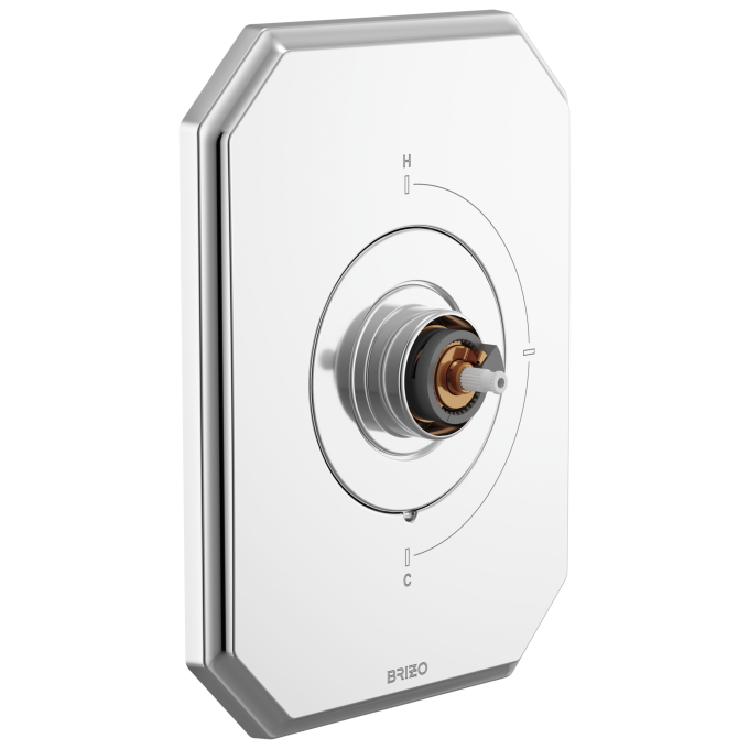 BRIZO Beauclere Sensori Thermostatic Valve Trim - Less Handle — Chrome