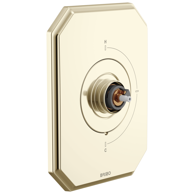BRIZO Beauclere Sensori Thermostatic Valve Trim - Less Handle — Polished Nickel