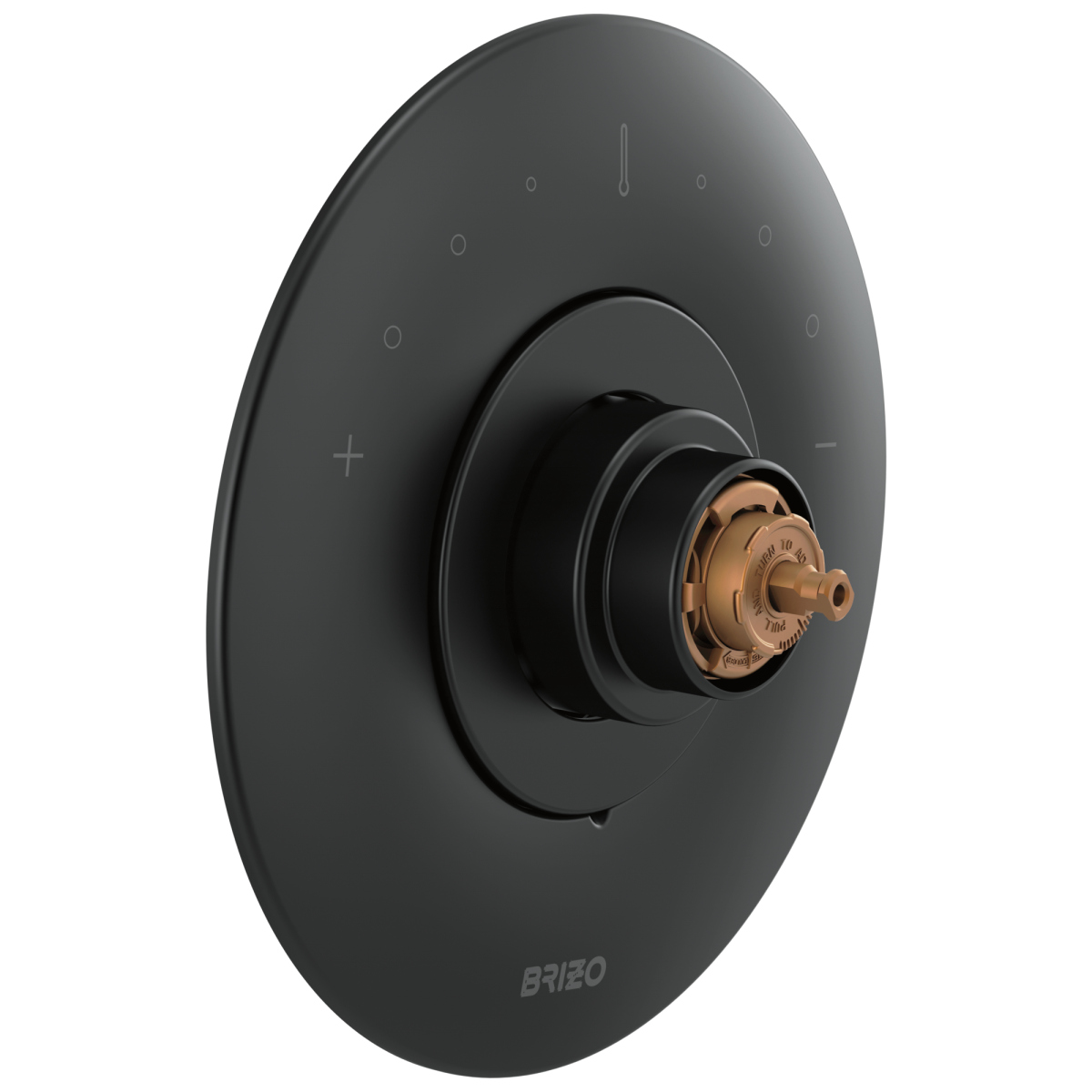 BRIZO Jason Wu for BRIZO Sensori Thermostatic Valve Trim - Less Handle — Matte Black