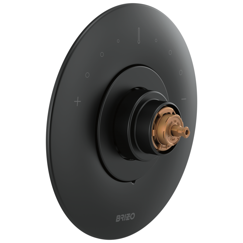 BRIZO Jason Wu for BRIZO Sensori Thermostatic Valve Trim - Less Handle — Matte Black
