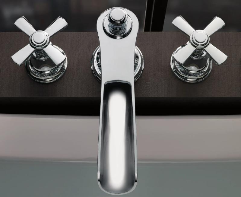 BRIZO Rook Roman Tub Trim with Hand Shower - Less Handles — Chrome