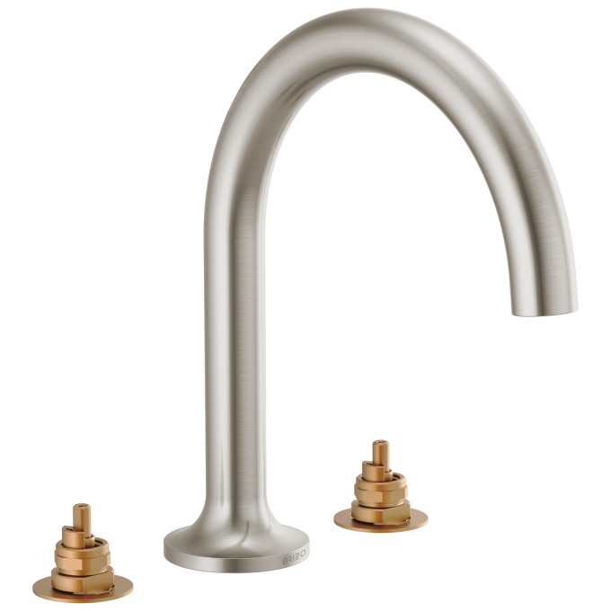 BRIZO Odin Roman Tub Faucet - Less Handles — Brushed Nickel