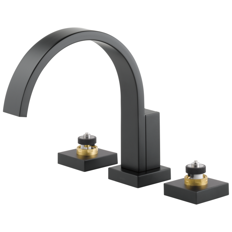 BRIZO Siderna Roman Tub Faucet - Less Handles — Matte Black