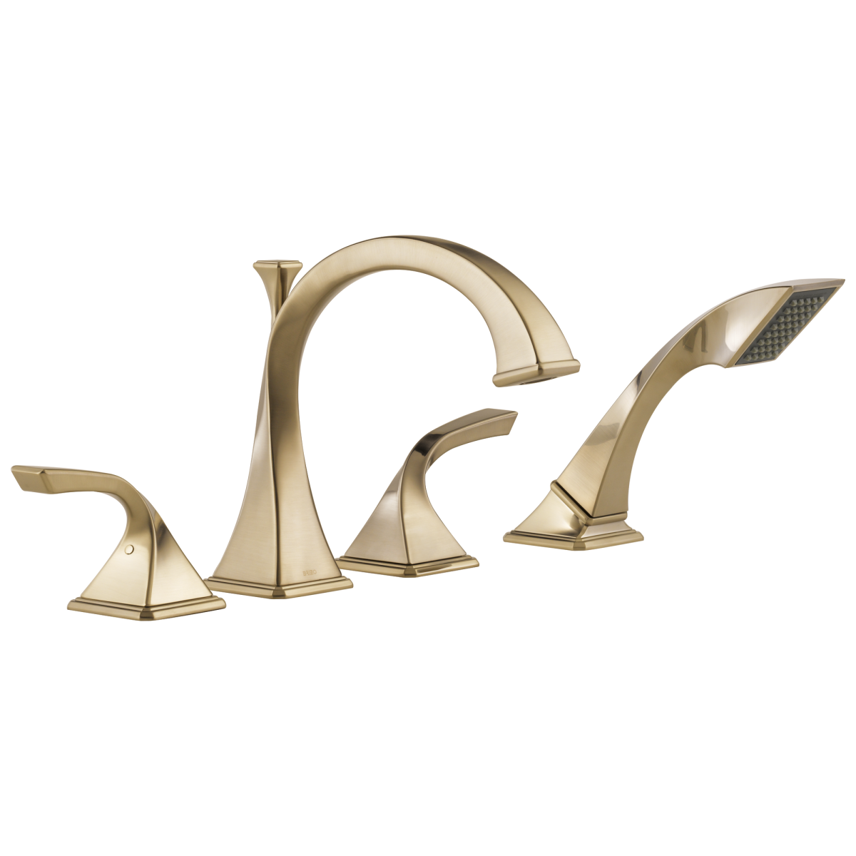 BRIZO Virage Roman Tub Faucet with Hand Shower — Luxe Gold