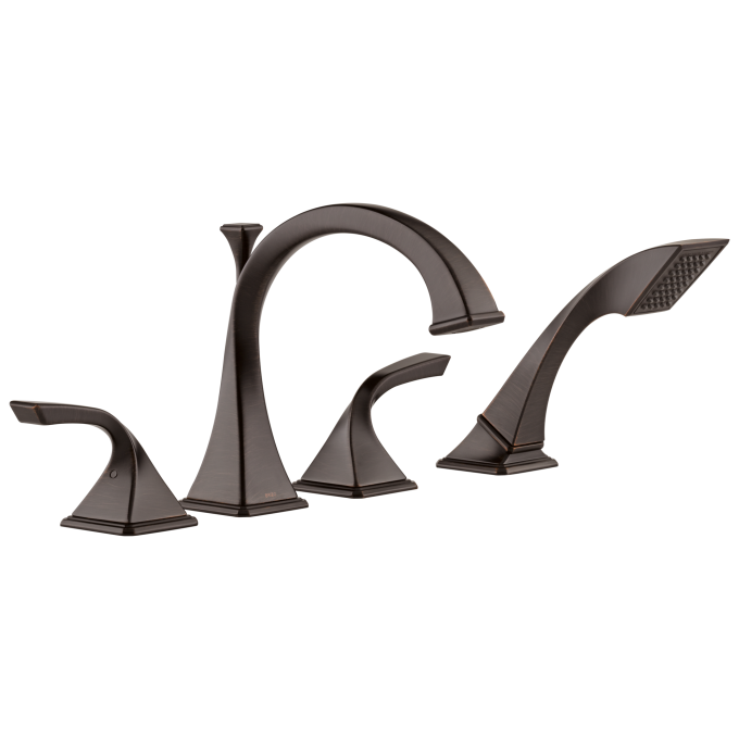 BRIZO Virage Roman Tub Faucet with Hand Shower — Venetian Bronze