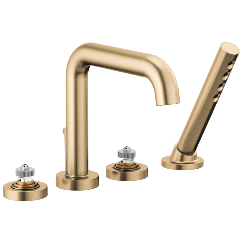 BRIZO Litze Roman Tub with Handshower - Less Handles — Luxe Gold